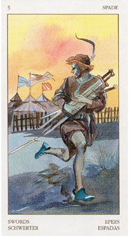 ո - Tarot of The Renaissance -  - Five Of Swords