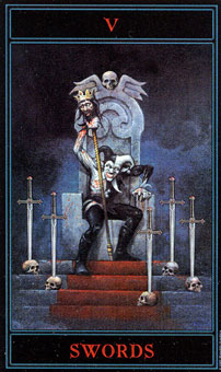  - The Gothic Tarot -  - Five Of Swords