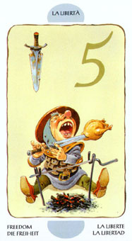  - Tarot of the Gnomes -  - Five Of Swords