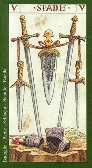  - Tarot Of Master -  - Five Of Swords