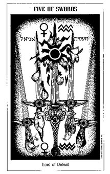 ʿ - The Hermetic Tarot -  - Five Of Swords