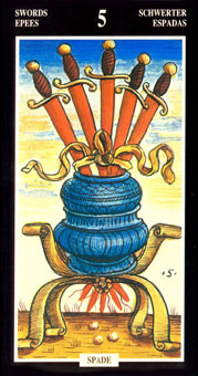  - Illuminate Ancient Tarots -  - Five Of Swords