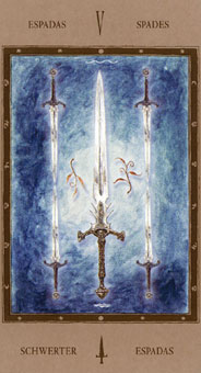 Թ - The Labyrinth Tarots -  - Five Of Swords