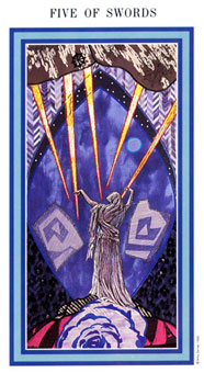 Ȼ - The Enchanted Tarot -  - Five Of Swords