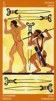 ³ - Etruscan Tarot -  - Five Of Swords