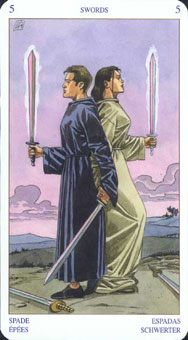 ͽ - Pagan Tarot -  - Five Of Swords