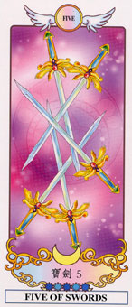 ϣ - Grecian Eudaemon Tarot -  - Five Of Swords