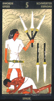  - Nefertaris Tarot -  - Five Of Swords