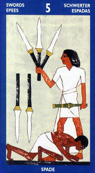 ˹ҿ˹ - Tarot of the Sphinx -  - Five Of Swords