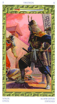 ֮ - Tarot of the Journey to the Orient -  - Five Of Swords