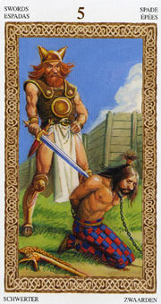 ³ - Tarot of Druids -  - Five Of Swords