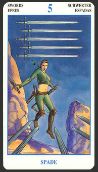  - Secret Tarot -  - Five Of Swords