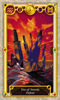 Ѱ - Quest Tarot -  - Five Of Swords