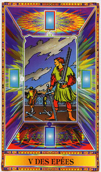 ʯΰ - Diamond Tarot -  - Five Of Swords