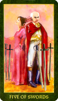 䴫˵ - Folklore Tarot -  - Five Of Swords