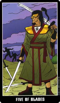 ׵ - Fradella Tarot -  - Five Of Swords