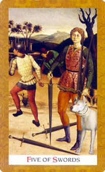 ƽʱ - Golden Tarot -  - Five Of Swords