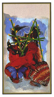 ߶ - Salvador Dali Tarot - Ȩ - Five Of Wands