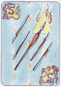  - Tarot of the Dead - Ȩ - Five Of Wands