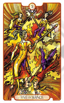 ʾ¼ - Revelations (Adflatus) Tarot - Ȩ - Five Of Wands