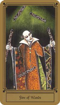  - Fantastical Tarot - Ȩ - Five Of Wands