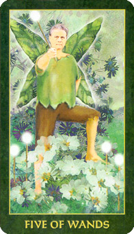 䴫˵ - Folklore Tarot - Ȩ - Five Of Wands