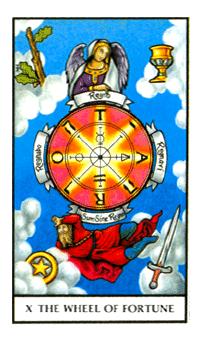 ŵ - Connolly Tarot - ֮ - Wheel Of Fortune