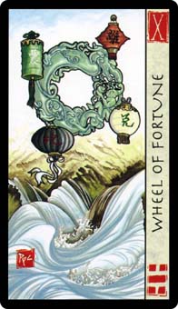 ˮ - Feng Shui Tarot - ֮ - Wheel Of Fortune