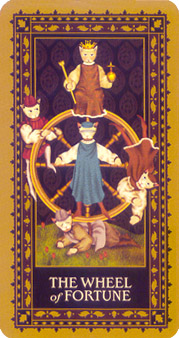 è - Medieval Cat Tarot - ֮ - Wheel Of Fortune