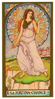 ո - Renaissance Tarot - ֮ - Wheel Of Fortune