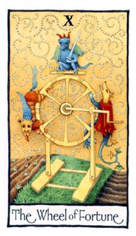 Ӣʼ - Old English Tarot - ֮ - Wheel Of Fortune