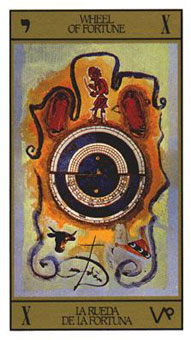 ߶ - Salvador Dali Tarot - ֮ - Wheel Of Fortune