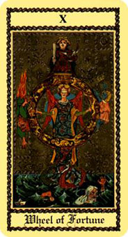 ˹ - Scapini Tarot - ֮ - Wheel Of Fortune