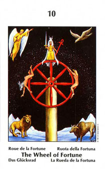 Űֿ - Barbara Walker Tarot - ֮ - Wheel Of Fortune