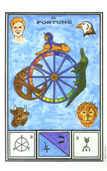 ħʽ - Tarot Of Ceremonial Magic - ֮ - Wheel Of Fortune