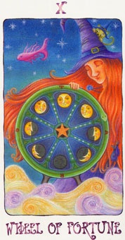 ŮװԹ - Witch Teen Tarot - ֮ - Wheel Of Fortune