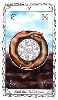 ޵ - Das Hudes Tarot - ֮ - Wheel Of Fortune