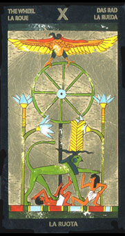  - Nefertaris Tarot - ֮ - Wheel Of Fortune