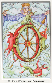 νܶܿѷ - Nigel Jackson Tarot - ֮ - Wheel Of Fortune