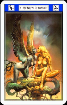 ˹Լ - Boris Vallejo Tarot - ֮ - Wheel Of Fortune