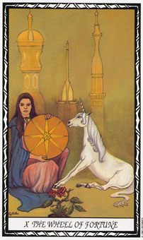  - Unicorn Tarot - ֮ - Wheel Of Fortune