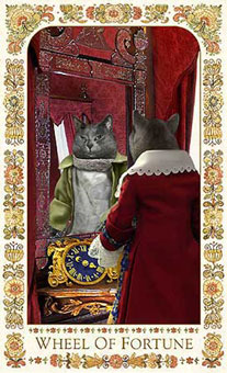 ˲è - Baroque Bohemian Cats Tarot - ֮ - Wheel Of Fortune