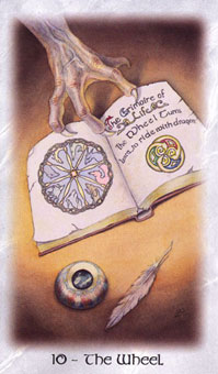  - The Celtic Dragon Tarot - ֮ - Wheel Of Fortune