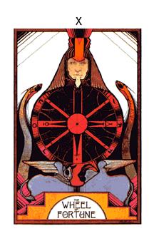 ̫ʱ - Aquarian Tarot - ֮ - Wheel Of Fortune