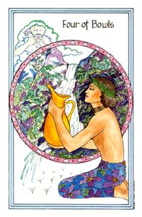 Ůҽ - Medicine Woman Tarot - ʥ - Four Of Cups