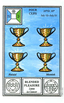 ħʽ - Tarot Of Ceremonial Magic - ʥ - Four Of Cups