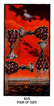  - Ibis Tarot - ʥ - Four Of Cups