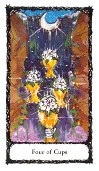 ʥõ - Sacred Rose Tarot - ʥ - Four Of Cups