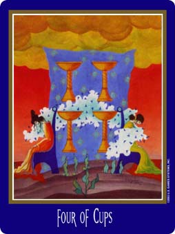  - New Century Tarot - ʥ - Four Of Cups