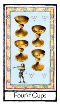 Ӣʼ - Old English Tarot - ʥ - Four Of Cups